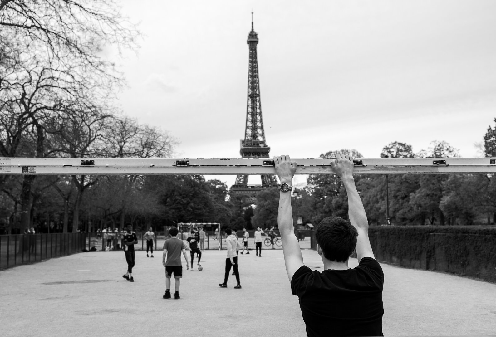 Fussballer in Paris