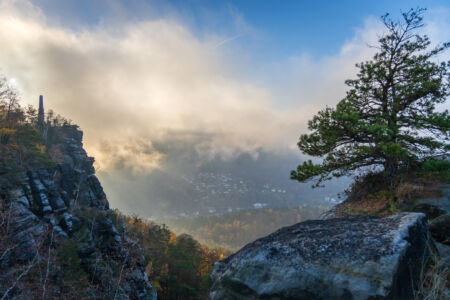 Morgens auf dem Lilienstein
